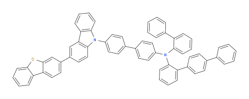 N-([1,1'-biphenyl]-2-yl)-N-(4'-(3-(dibenzo[b,d]thiophen-3-yl)-9H-carbazol-9-yl)-[1,1'-biphenyl]-4-yl)-[1,1':4',1''-terphenyl]-2-amine
