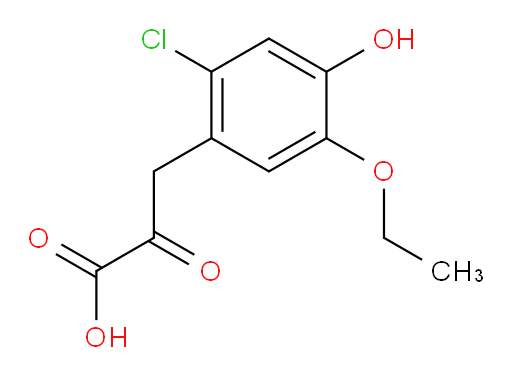 3-(2-chloro-5-ethoxy-4-hydroxyphenyl)-2-oxopropanoic acid