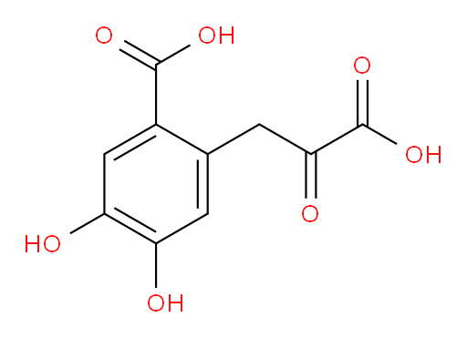 2-(2-carboxy-2-oxoethyl)-4,5-dihydroxybenzoic acid