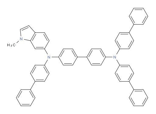 N4,N4,N4'-tri([1,1'-biphenyl]-4-yl)-N4'-(1-methyl-1H-indol-6-yl)-[1,1'-biphenyl]-4,4'-diamine