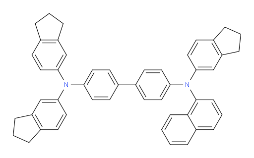 N4,N4,N4'-tris(2,3-dihydro-1H-inden-5-yl)-N4'-(naphthalen-1-yl)-[1,1'-biphenyl]-4,4'-diamine