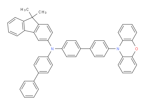N-(4'-(10H-phenoxazin-10-yl)-[1,1'-biphenyl]-4-yl)-N-([1,1'-biphenyl]-4-yl)-9,9-dimethyl-9H-fluoren-3-amine