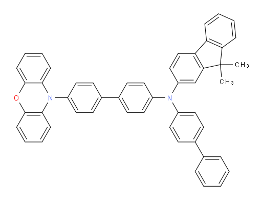 N-(4'-(10H-phenoxazin-10-yl)-[1,1'-biphenyl]-4-yl)-N-([1,1'-biphenyl]-4-yl)-9,9-dimethyl-9H-fluoren-2-amine