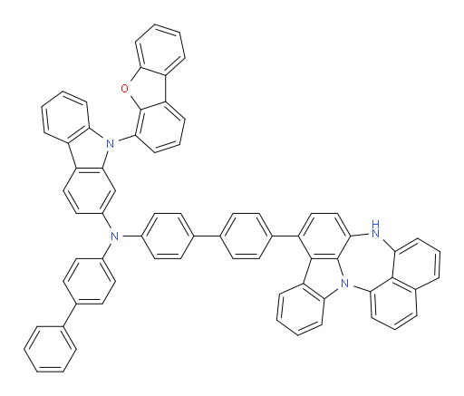 N-(4'-(4H-naphtho[1',8':5,6,7][1,4]diazepino[3,2,1-jk]carbazol-7-yl)-[1,1'-biphenyl]-4-yl)-N-([1,1'-biphenyl]-4-yl)-9-(dibenzo[b,d]furan-4-yl)-9H-carbazol-2-amine