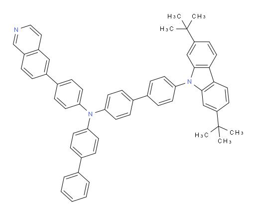 N-([1,1'-biphenyl]-4-yl)-4'-(2,7-di-tert-butyl-9H-carbazol-9-yl)-N-(4-(isoquinolin-6-yl)phenyl)-[1,1'-biphenyl]-4-amine