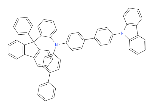 N-([1,1'-biphenyl]-4-yl)-4'-(9H-carbazol-9-yl)-N-(2-(9-phenyl-9H-fluoren-9-yl)phenyl)-[1,1'-biphenyl]-4-amine