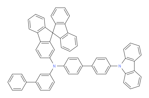 N-(4'-(9H-carbazol-9-yl)-[1,1'-biphenyl]-4-yl)-N-([1,1'-biphenyl]-3-yl)-9,9'-spirobi[fluoren]-2-amine