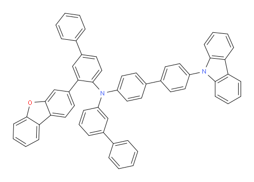 N-(4'-(9H-carbazol-9-yl)-[1,1'-biphenyl]-4-yl)-N-(3-(dibenzo[b,d]furan-3-yl)-[1,1'-biphenyl]-4-yl)-[1,1'-biphenyl]-3-amine