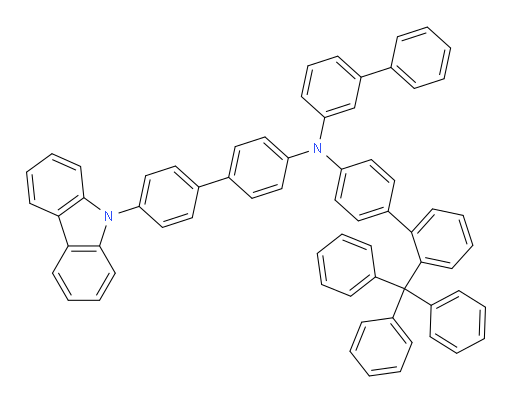 N-(4'-(9H-carbazol-9-yl)-[1,1'-biphenyl]-4-yl)-N-(2'-trityl-[1,1'-biphenyl]-4-yl)-[1,1'-biphenyl]-3-amine