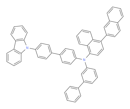 N-(4'-(9H-carbazol-9-yl)-[1,1'-biphenyl]-4-yl)-N-([1,1'-biphenyl]-3-yl)-[1,2'-binaphthalen]-4-amine