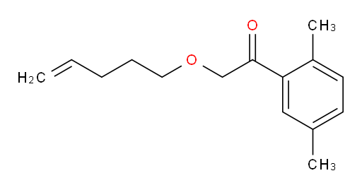 1-(2,5-dimethylphenyl)-2-(pent-4-en-1-yloxy)ethanone