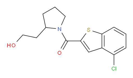 (4-chlorobenzo[b]thiophen-2-yl)(2-(2-hydroxyethyl)pyrrolidin-1-yl)methanone