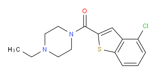 (4-chlorobenzo[b]thiophen-2-yl)(4-ethylpiperazin-1-yl)methanone