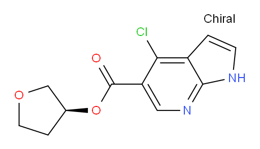 (S)-tetrahydrofuran-3-yl 4-chloro-1H-pyrrolo[2,3-b]pyridine-5-carboxylate