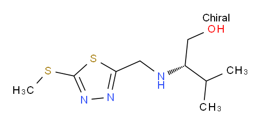(S)-3-methyl-2-(((5-(methylthio)-1,3,4-thiadiazol-2-yl)methyl)amino)butan-1-ol