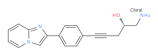 (S)-1-amino-5-(4-(imidazo[1,2-a]pyridin-2-yl)phenyl)pent-4-yn-2-ol