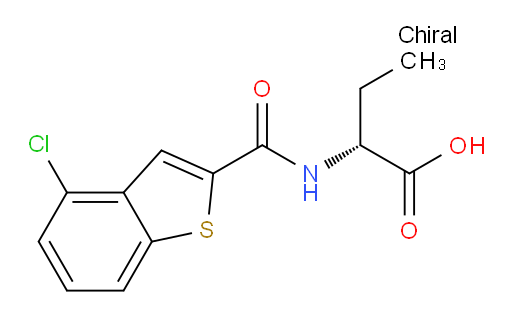 (R)-2-(4-chlorobenzo[b]thiophene-2-carboxamido)butanoic acid
