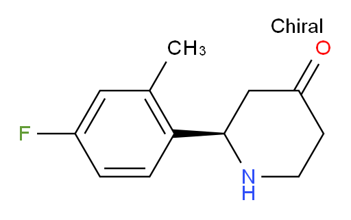 (R)-2-(4-fluoro-2-methylphenyl)piperidin-4-one