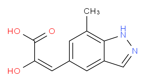 (E)-2-hydroxy-3-(7-methyl-1H-indazol-5-yl)acrylic acid