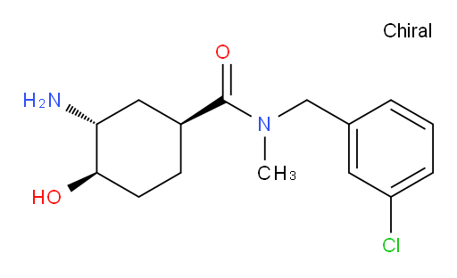 (1S,3R,4R)-3-amino-N-(3-chlorobenzyl)-4-hydroxy-N-methylcyclohexanecarboxamide