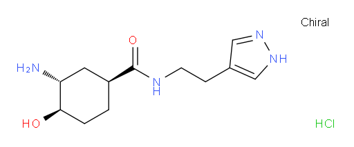 (1S,3R,4R)-N-(2-(1H-pyrazol-4-yl)ethyl)-3-amino-4-hydroxycyclohexanecarboxamide hydrochloride