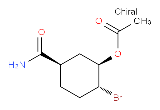(1R,2R,5R)-2-bromo-5-carbamoylcyclohexyl acetate