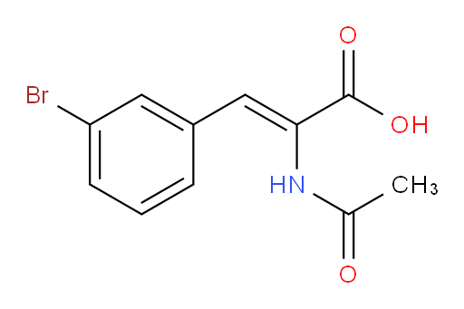 (E)-2-acetamido-3-(3-bromophenyl)acrylic acid
