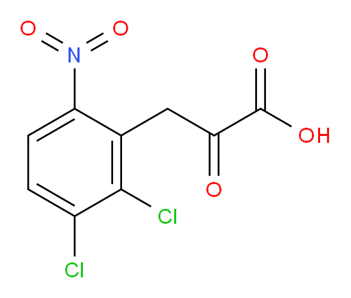3-(2,3-dichloro-6-nitrophenyl)-2-oxopropanoic acid
