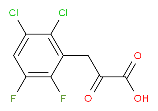 3-(2,3-dichloro-5,6-difluorophenyl)-2-oxopropanoic acid