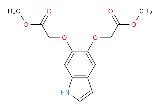 dimethyl 2,2'-((1H-indole-5,6-diyl)bis(oxy))diacetate