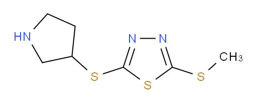 2-(methylthio)-5-(pyrrolidin-3-ylthio)-1,3,4-thiadiazole
