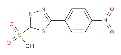 2-(methylsulfonyl)-5-(4-nitrophenyl)-1,3,4-thiadiazole