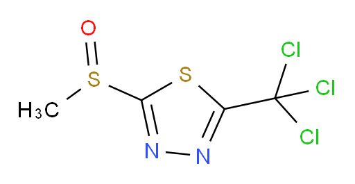 2-(methylsulfinyl)-5-(trichloromethyl)-1,3,4-thiadiazole