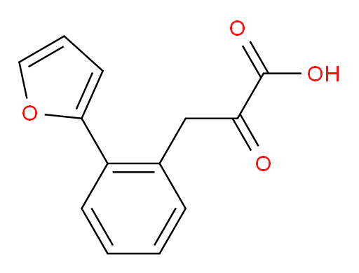 3-(2-(furan-2-yl)phenyl)-2-oxopropanoic acid
