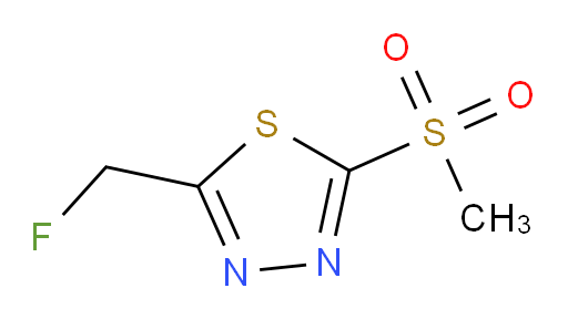 2-(fluoromethyl)-5-(methylsulfonyl)-1,3,4-thiadiazole