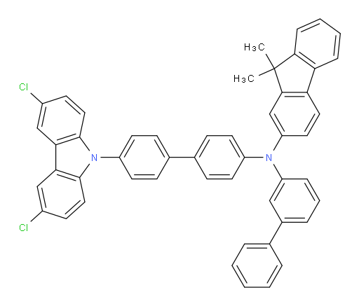 N-([1,1'-biphenyl]-3-yl)-N-(4'-(3,6-dichloro-9H-carbazol-9-yl)-[1,1'-biphenyl]-4-yl)-9,9-dimethyl-9H-fluoren-2-amine