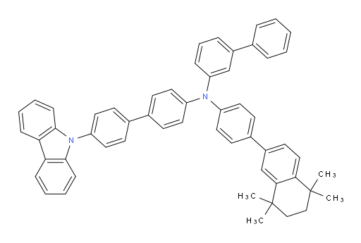 N-(4'-(9H-carbazol-9-yl)-[1,1'-biphenyl]-4-yl)-N-(4-(5,5,8,8-tetramethyl-5,6,7,8-tetrahydronaphthalen-2-yl)phenyl)-[1,1'-biphenyl]-3-amine