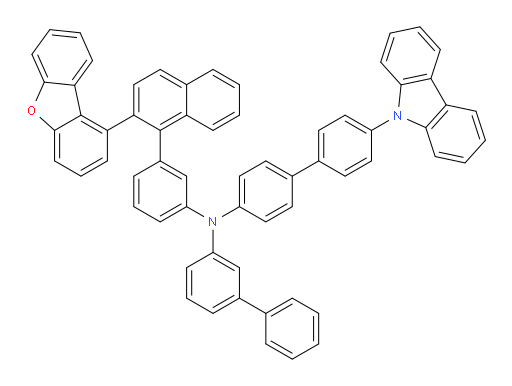N-(4'-(9H-carbazol-9-yl)-[1,1'-biphenyl]-4-yl)-N-(3-(2-(dibenzo[b,d]furan-1-yl)naphthalen-1-yl)phenyl)-[1,1'-biphenyl]-3-amine