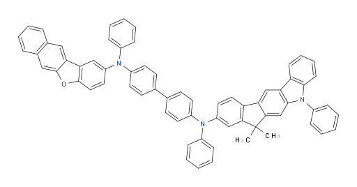 N4-(7,7-dimethyl-5-phenyl-5,7-dihydroindeno[2,1-b]carbazol-9-yl)-N4'-(naphtho[2,3-b]benzofuran-2-yl)-N4,N4'-diphenyl-[1,1'-biphenyl]-4,4'-diamine