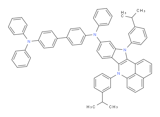 N4-(7,12-bis(3-isopropylphenyl)-7,12-dihydrobenzo[de]indolo[3,2-b]quinolin-10-yl)-N4,N4',N4'-triphenyl-[1,1'-biphenyl]-4,4'-diamine