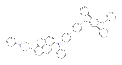 N-phenyl-N-(4'-(11-phenyl-10a,11-dihydroindolo[3,2-b]carbazol-5(1H)-yl)-[1,1'-biphenyl]-4-yl)-6-(4-phenylpiperazin-1-yl)pyren-1-amine
