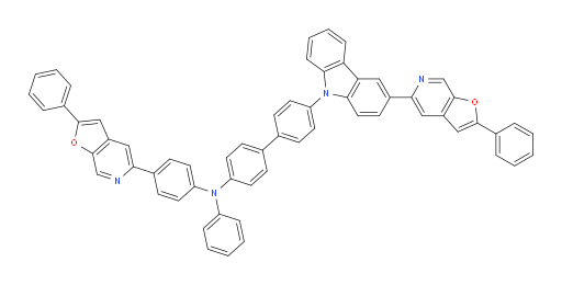 N-phenyl-4'-(3-(2-phenylfuro[2,3-c]pyridin-5-yl)-9H-carbazol-9-yl)-N-(4-(2-phenylfuro[2,3-c]pyridin-5-yl)phenyl)-[1,1'-biphenyl]-4-amine