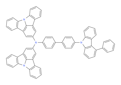 N-(indolo[3,2,1-jk]carbazol-2-yl)-N-(4'-(4-phenyl-9H-carbazol-9-yl)-[1,1'-biphenyl]-4-yl)indolo[3,2,1-jk]carbazol-2-amine