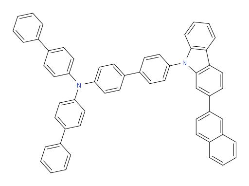 N,N-di([1,1'-biphenyl]-4-yl)-4'-(2-(naphthalen-2-yl)-9H-carbazol-9-yl)-[1,1'-biphenyl]-4-amine