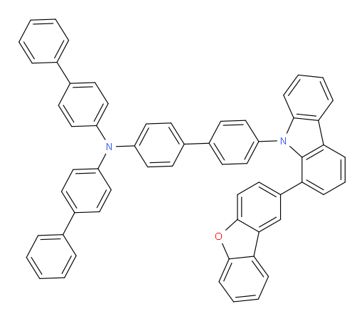 N,N-di([1,1'-biphenyl]-4-yl)-4'-(1-(dibenzo[b,d]furan-2-yl)-9H-carbazol-9-yl)-[1,1'-biphenyl]-4-amine