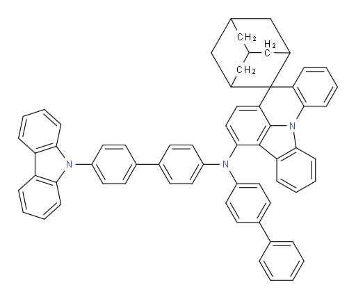 N-(4'-(9H-carbazol-9-yl)-[1,1'-biphenyl]-4-yl)-N-([1,1'-biphenyl]-4-yl)spiro[adamantane-2,8'-indolo[3,2,1-de]acridin]-5'-amine
