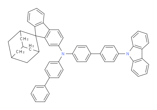 N-(4'-(9H-carbazol-9-yl)-[1,1'-biphenyl]-4-yl)-N-([1,1'-biphenyl]-4-yl)spiro[adamantane-2,9'-fluoren]-2'-amine