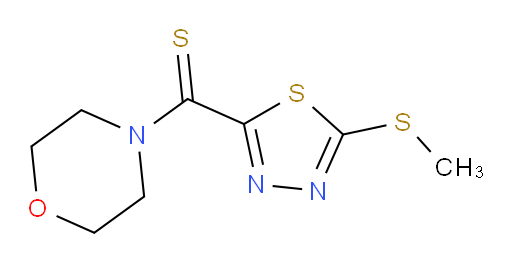 (5-(methylthio)-1,3,4-thiadiazol-2-yl)(morpholino)methanethione