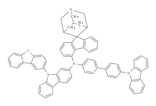 N-(4'-(9H-carbazol-9-yl)-[1,1'-biphenyl]-4-yl)-N-(9-(dibenzo[b,d]furan-2-yl)-9H-carbazol-2-yl)-1-azaspiro[adamantane-4,9'-fluoren]-4'-amine
