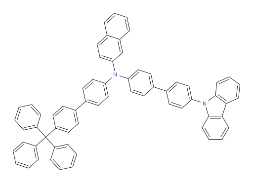N-(4'-(9H-carbazol-9-yl)-[1,1'-biphenyl]-4-yl)-N-(4'-trityl-[1,1'-biphenyl]-4-yl)naphthalen-2-amine